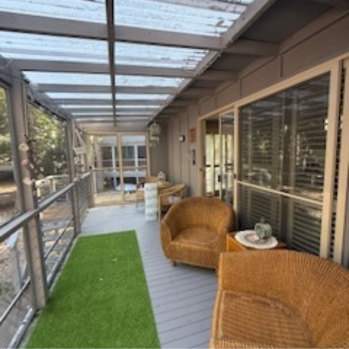 Couran Cove Eco Cabin ECM Undercover Balcony Image