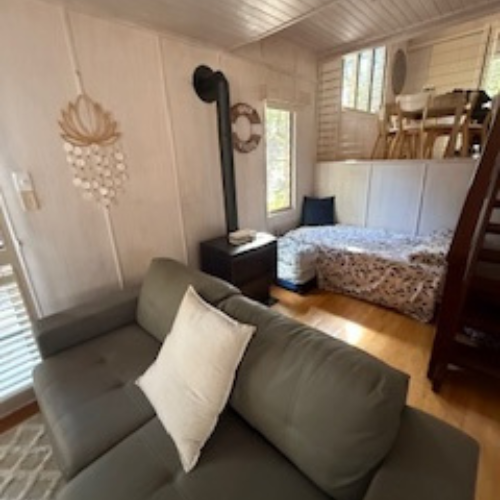 Couran Cove Eco Cabin ECM Lounge to Upstairs Image