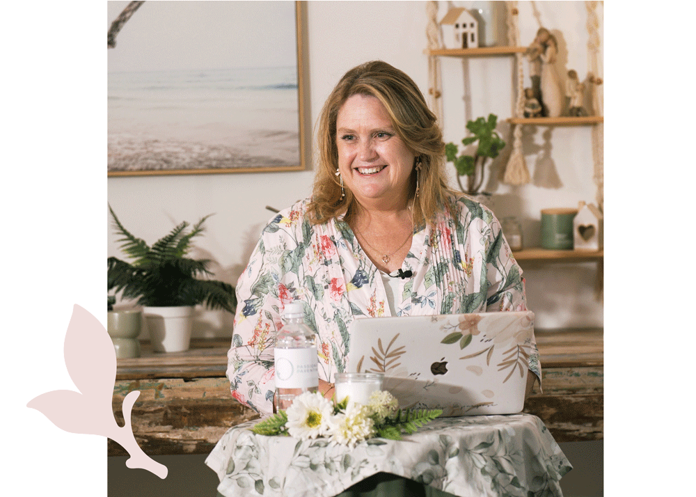 Woman teaching workshop with laptop Woman teaching workshop with laptop