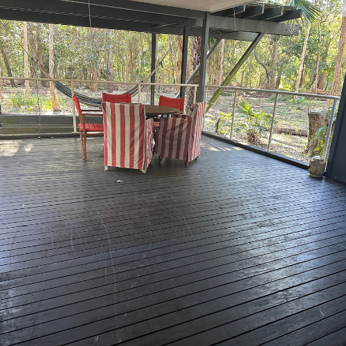 Couran Cove Villa 23 Downstairs Balcony Image