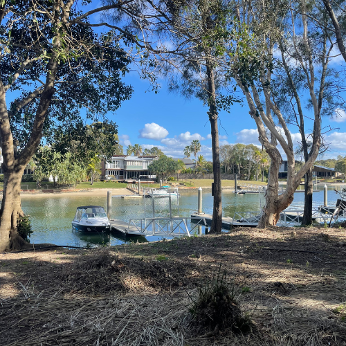 Couran Cove Broadwater Villa BV7 Downstairs View to Marina Image