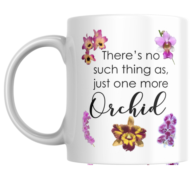 One More Orchid White Coffee Mug One More Orchid White Coffee Mug