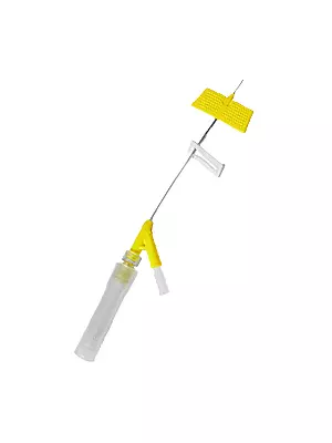 BD Saf-T-Intima Catheter Adp Yellow, 24G x 0.75in - Ctn/25