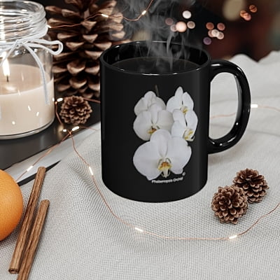 White Phalaenopsis Orchid Mug White Phalaenopsis Orchid Mug