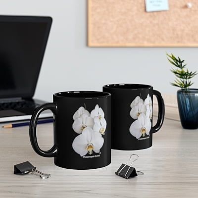 White Phalaenopsis Orchid Mug White Phalaenopsis Orchid Mug