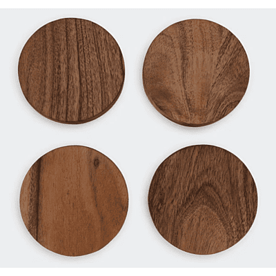 Flinders Teak Coaster 10cm x 5 - Hire