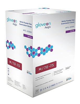 GloveOn Aegis Sterile Nitrile Examination Gloves Powder Free Blue GloveOn Aegis Sterile Nitrile Examination Gloves Powder Free Blue