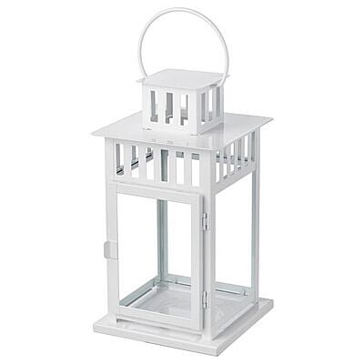 Stockholm Modern White Candle Lantern - Hire Stockholm Modern White Candle Lantern - Hire