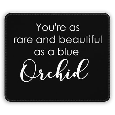 Beautiful As A Blue Orchid Mouse Pad