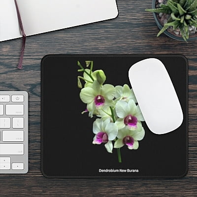 Dendrobium New Burana Orchid Mouse Pad Dendrobium New Burana Orchid Mouse Pad
