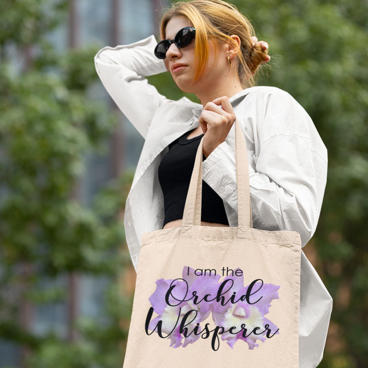 Cat. Chief Pink Diana Orchid Whisperer Tote Bag Cat. Chief Pink Diana Orchid Whisperer Tote Bag