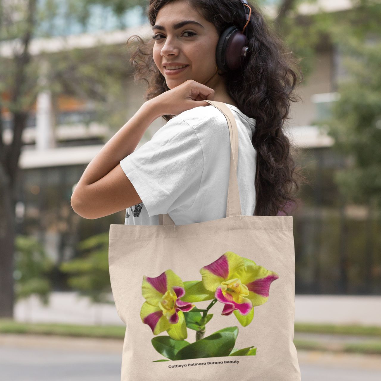 Cat. Potinara Burana Beauty Orchid Tote Bag Cat. Potinara Burana Beauty Orchid Tote Bag
