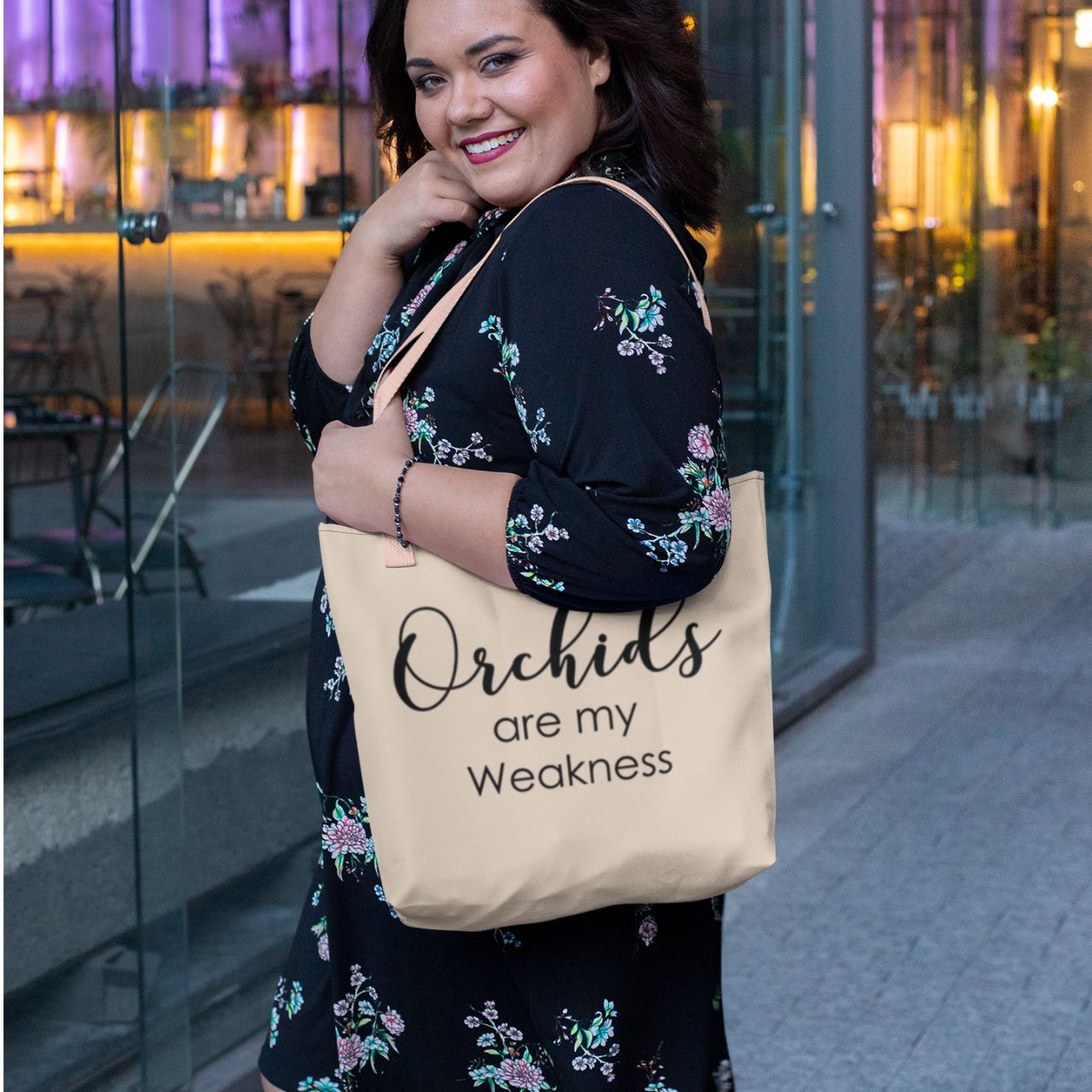 Orchids Are My Weakness Medium Tote Bag Orchids Are My Weakness Medium Tote Bag