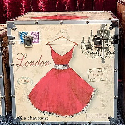 Burlesque Boudoir Elegant Travel Box Hire - Large