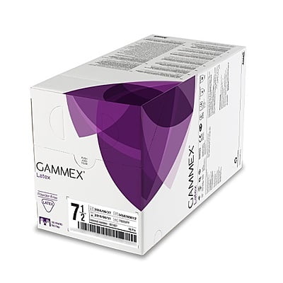 Ansell Gammex Latex Powder Free Sterile Gloves Box Of 50 Pairs Ansell Gammex Latex Powder Free Sterile Gloves Box Of 50 Pairs