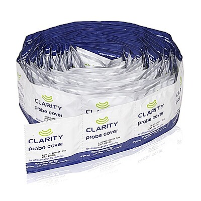 Clarity Lubricated Ultrasound Probe Covers Dispenser Box of 100 Clarity Lubricated Ultrasound Probe Covers Dispenser Box of 100