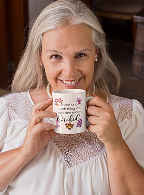 One More Orchid White Coffee Mug One More Orchid White Coffee Mug