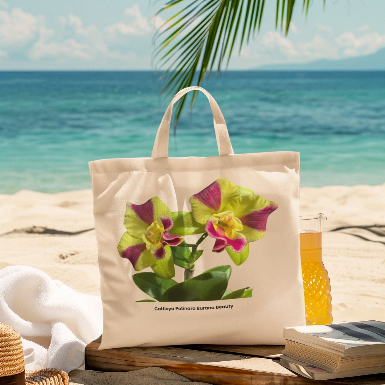 Cat. Potinara Burana Beauty Orchid Tote Bag Cat. Potinara Burana Beauty Orchid Tote Bag