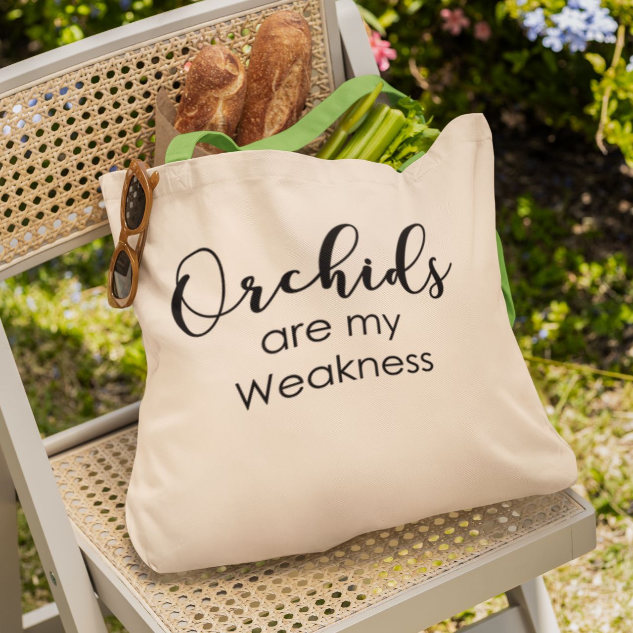 Orchids Are My Weakness Medium Tote Bag Orchids Are My Weakness Medium Tote Bag