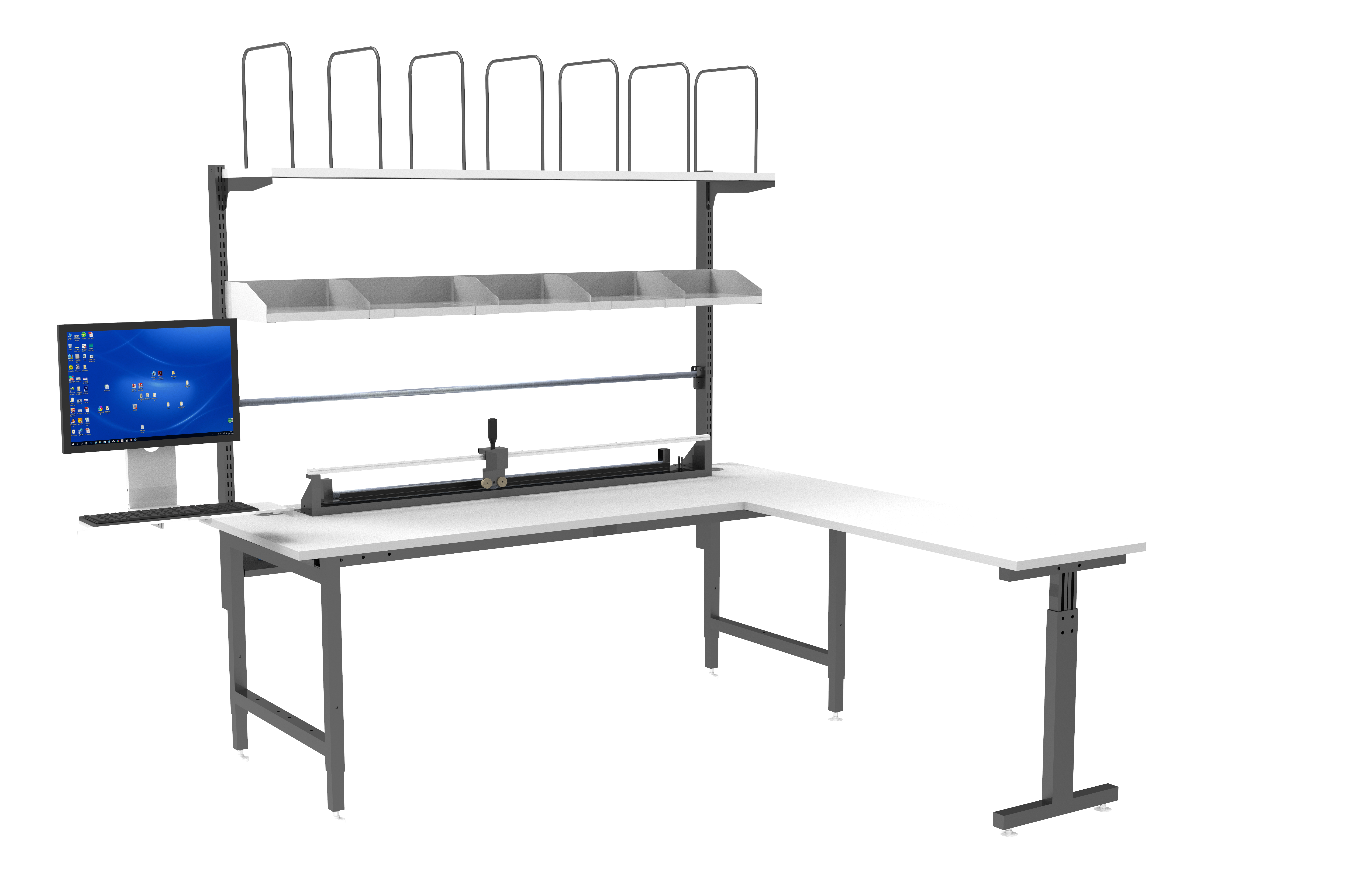 Packaging Table Set L-Shaped 2000x750mm + 1200x500mm