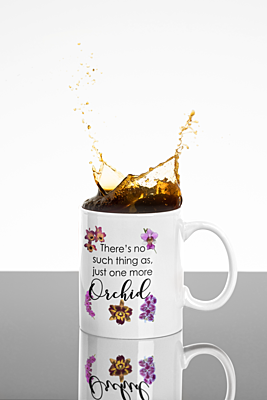 One More Orchid White Coffee Mug One More Orchid White Coffee Mug