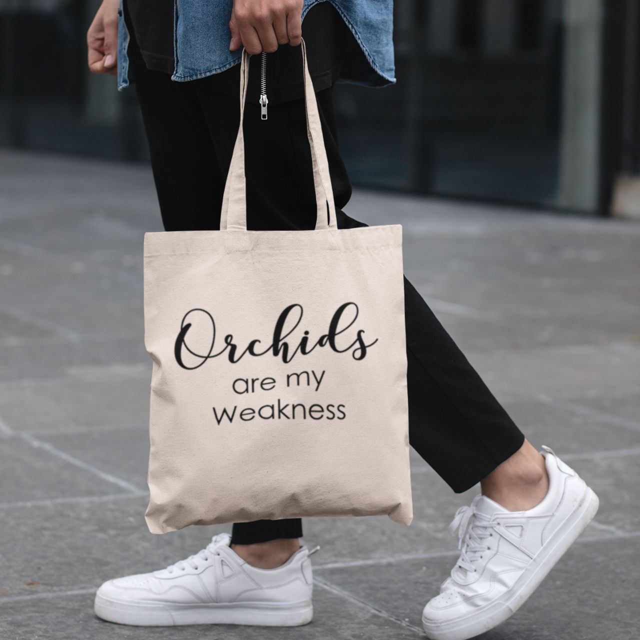 Orchids Are My Weakness Medium Tote Bag Orchids Are My Weakness Medium Tote Bag