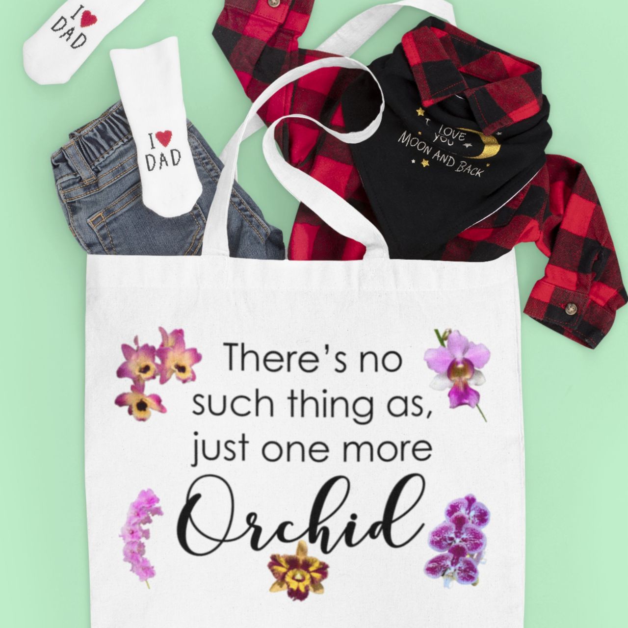 One More Orchid Medium Tote Bag One More Orchid Medium Tote Bag