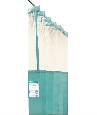Haines Disposable Antimicrobial Medical Curtains With Mesh Top 4.5x2.3m Box of 8 Haines Disposable Antimicrobial Medical Curtains With Mesh Top 4.5x2.3m Box of 8