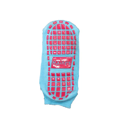 Haines SallySock Non-Slip Patient Socks Small Magenta Grips Pack of 20 Pairs