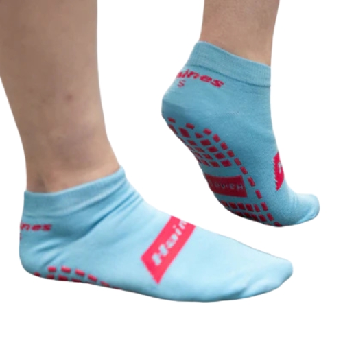 Haines SallySock Non-Slip Patient Socks Small Magenta Grips Pack of 20 Pairs