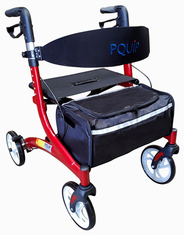 PQUIP Heavy Duty Low Seat X-Fold Rollator Red PAB810(ND) PQUIP Heavy Duty Low Seat X-Fold Rollator Red PAB810(ND)