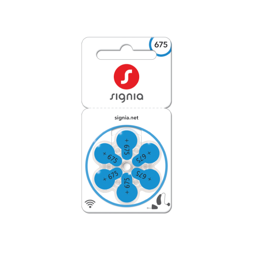Size 675 batteries - Signia brand