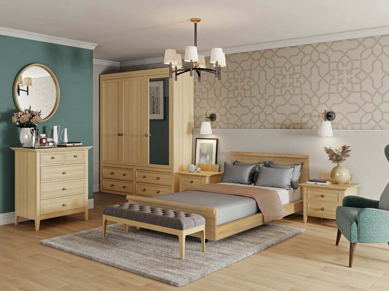 Enable Lifecare Empresa Home Care Bed | Single, Salisbury Elm, no Side Panels