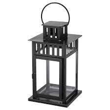 Malmo Modern Black Candle Lantern - Hire Malmo Modern Black Candle Lantern - Hire