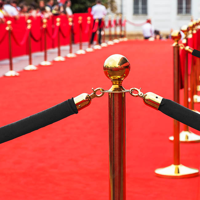 Black & Gold Bollards - Hire Package Black & Gold Bollards - Hire Package