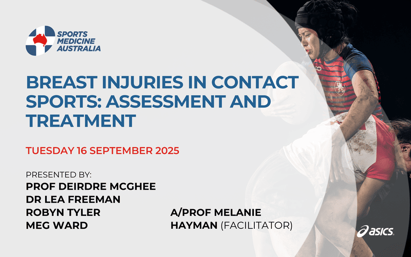 WEBINAR: Breast injuries in contact sports: Assessment and treatment