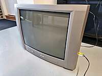 Vintage 25" CRT TV Silver