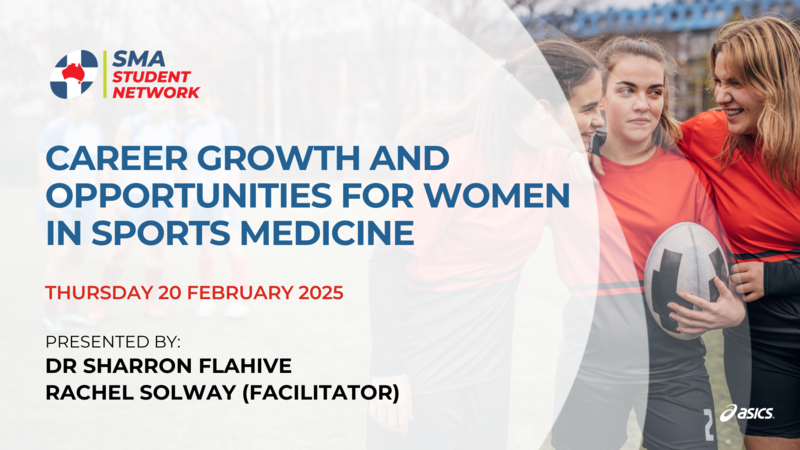 WEBINAR: Career growth and opportunities for women in sports medicine WEBINAR: Career growth and opportunities for women in sports medicine