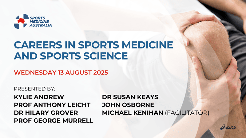 WEBINAR: Careers in sports medicine and sports science WEBINAR: Careers in sports medicine and sports science