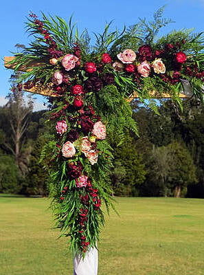 Luxe Corner Floral Rose Peony & Foliage Garland