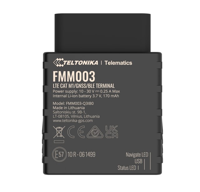 Teltonika FMM003 OBD GPS Tracker – 4G Cat M1 with OEM Data & Bluetooth