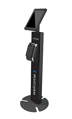 Entrytab iPad Floor Stand With Printer Mount