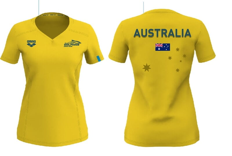 W AUS T-SHIRT  [GOLD]