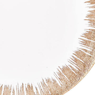 Foil Gold Edge Hand-Painted Charger Plate -Hire Foil Gold Edge Hand-Painted Charger Plate -Hire