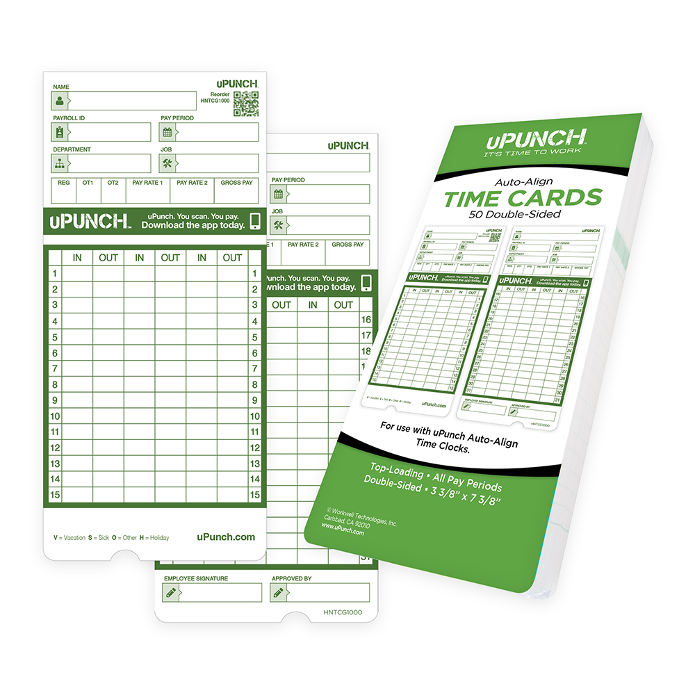 uPunch HP3000 Time Cards