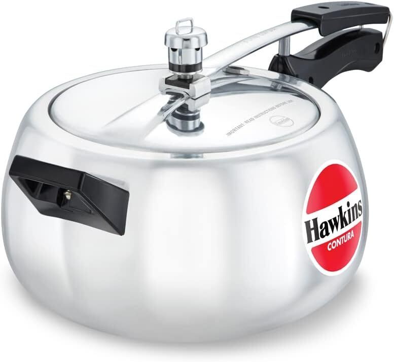 Hawkins Contura Pressure Cooker 5 Litres - White -  HC50