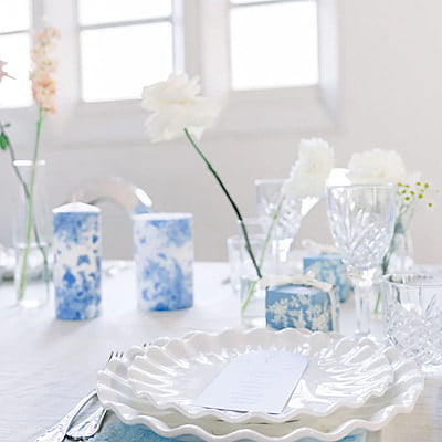 Wild Luxe Collection - Heron Island Blue Textured Cloth Napkin Hire Wild Luxe Collection - Heron Island Blue Textured Cloth Napkin Hire