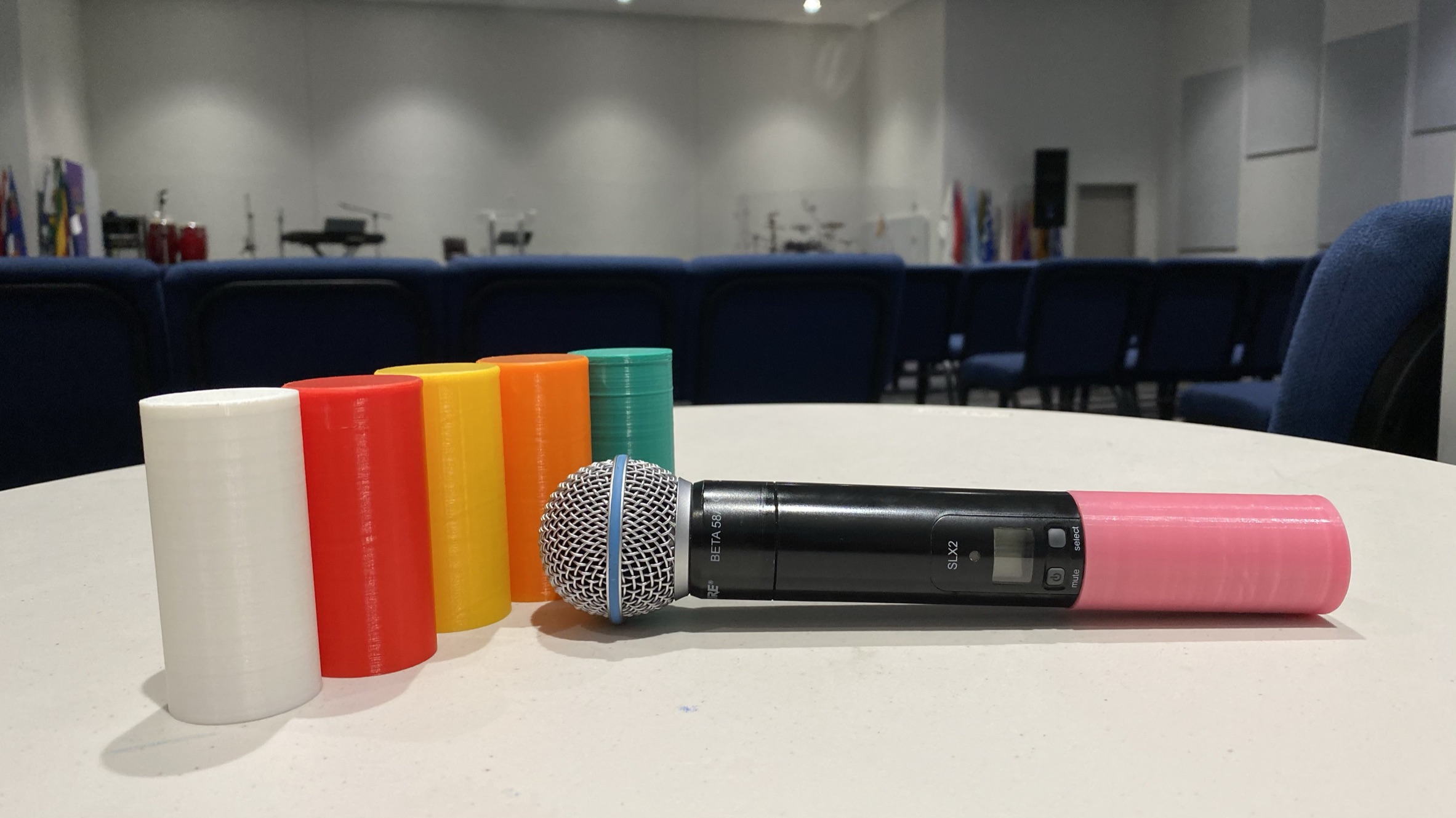 Shure SLX2 Wireless Microphone Coloured Battery Cover