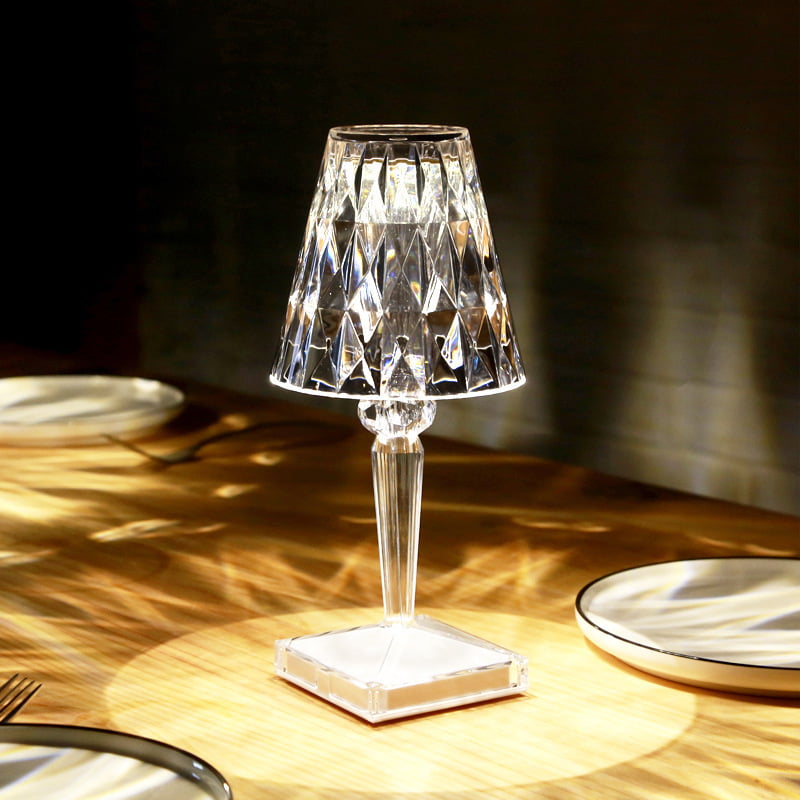 Crystal Cone Rechargeable Cordless Table Lamp Hire Crystal Cone Rechargeable Cordless Table Lamp Hire
