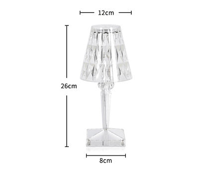 Crystal Cone Rechargeable Cordless Table Lamp Hire Crystal Cone Rechargeable Cordless Table Lamp Hire
